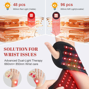 ThermaWrist Pro™ - 3-in-1 Red Light Pain Relief Wrap + Joint Recovery Mastery Guide