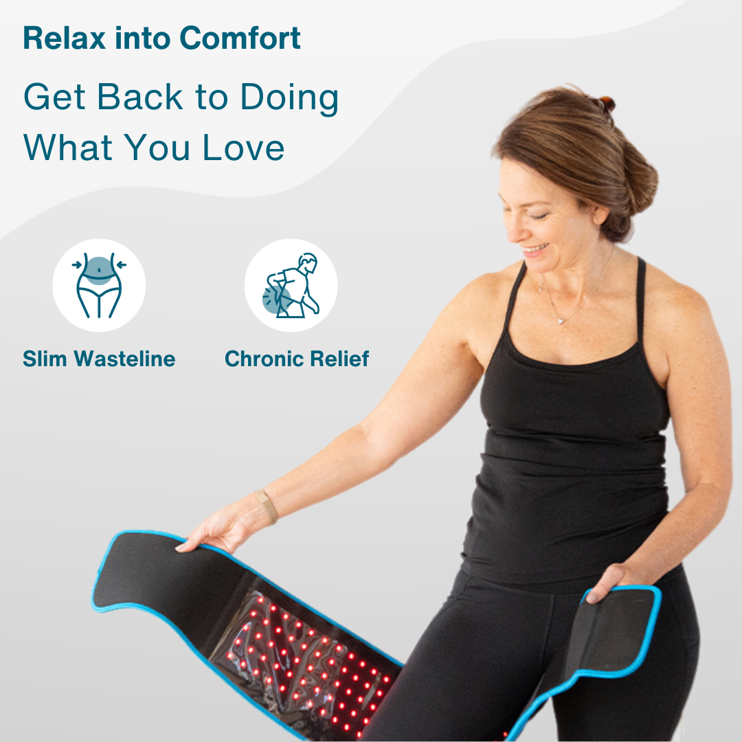 ThermaLight360™ - Pain Relief & Slimming Belt + Red Light Mastery Guide