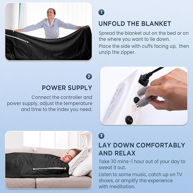 FlexiHeat™: Infrared Wellness and Recovery Sauna Blanket