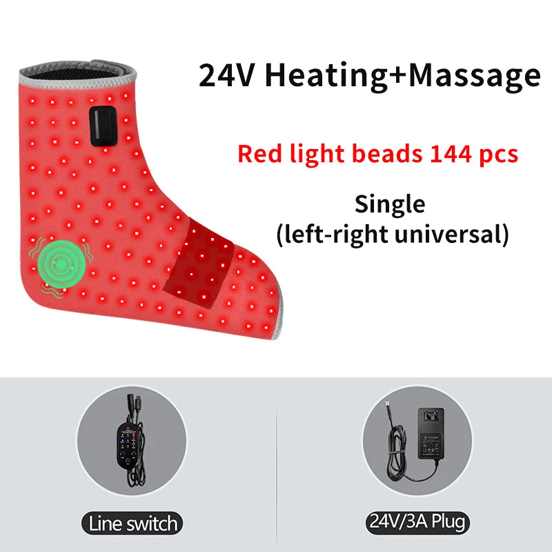 ThermaFootPro™ - Red Light Therapy Ankle & Foot Wrap + Plantar Recovery Guide