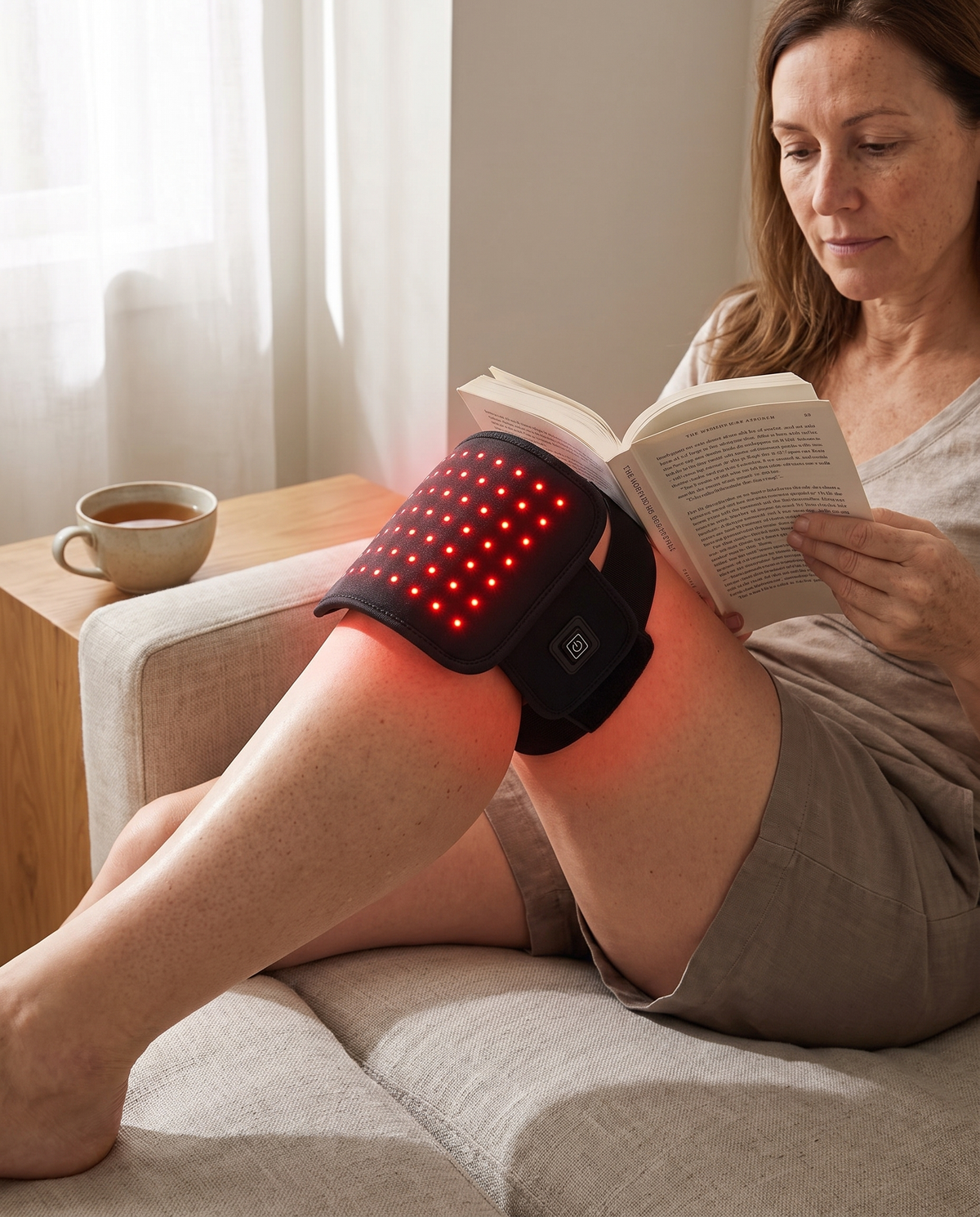 ThermaLight360 Mini on a bare knee while reading