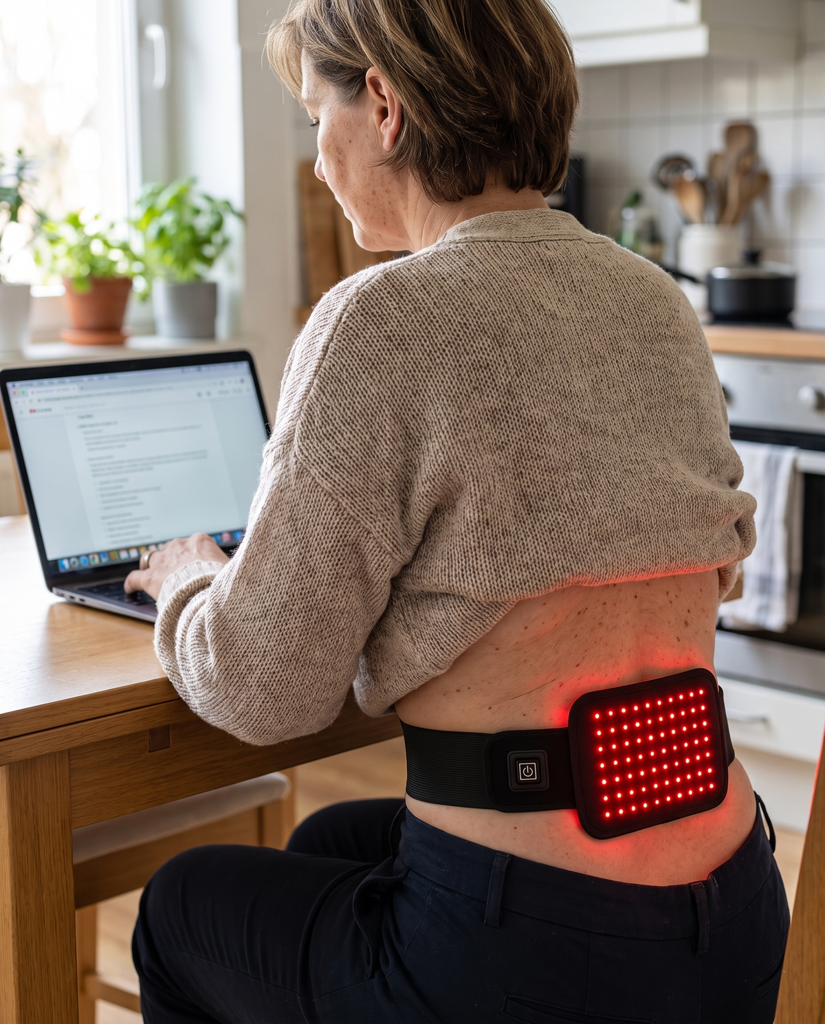 ThermaLight360 Mini on the lower back