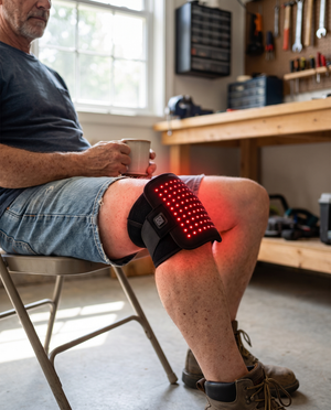 ThermaLight360 Mini on a man's knee