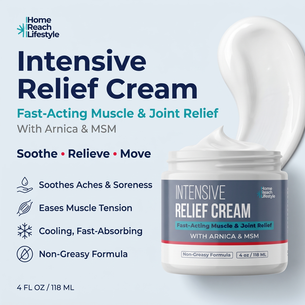 Intensive Relief Cream - Fast-Acting Muscle and Joint Relief