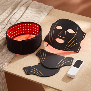 ThermaLight360 Pro belt and the Glow face and neck mask together