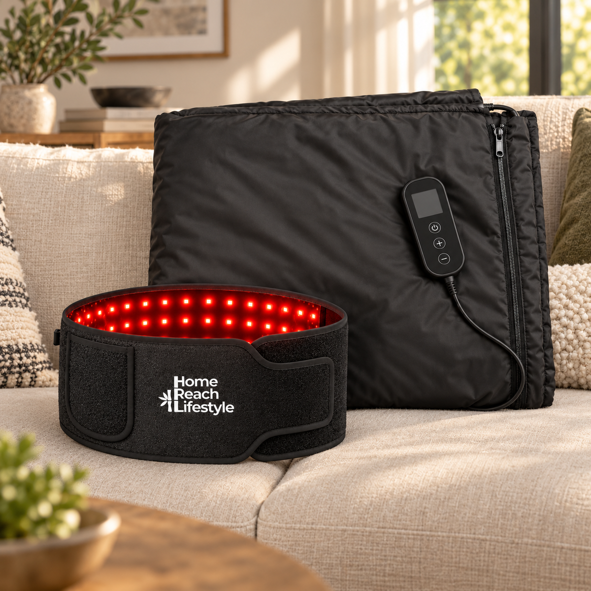 ThermaLight360 Pro belt and FlexiHeat sauna blanket bundle