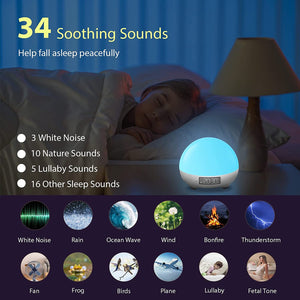 SerenNest™: Soothing Tunes & Lights for Blissful Dreams